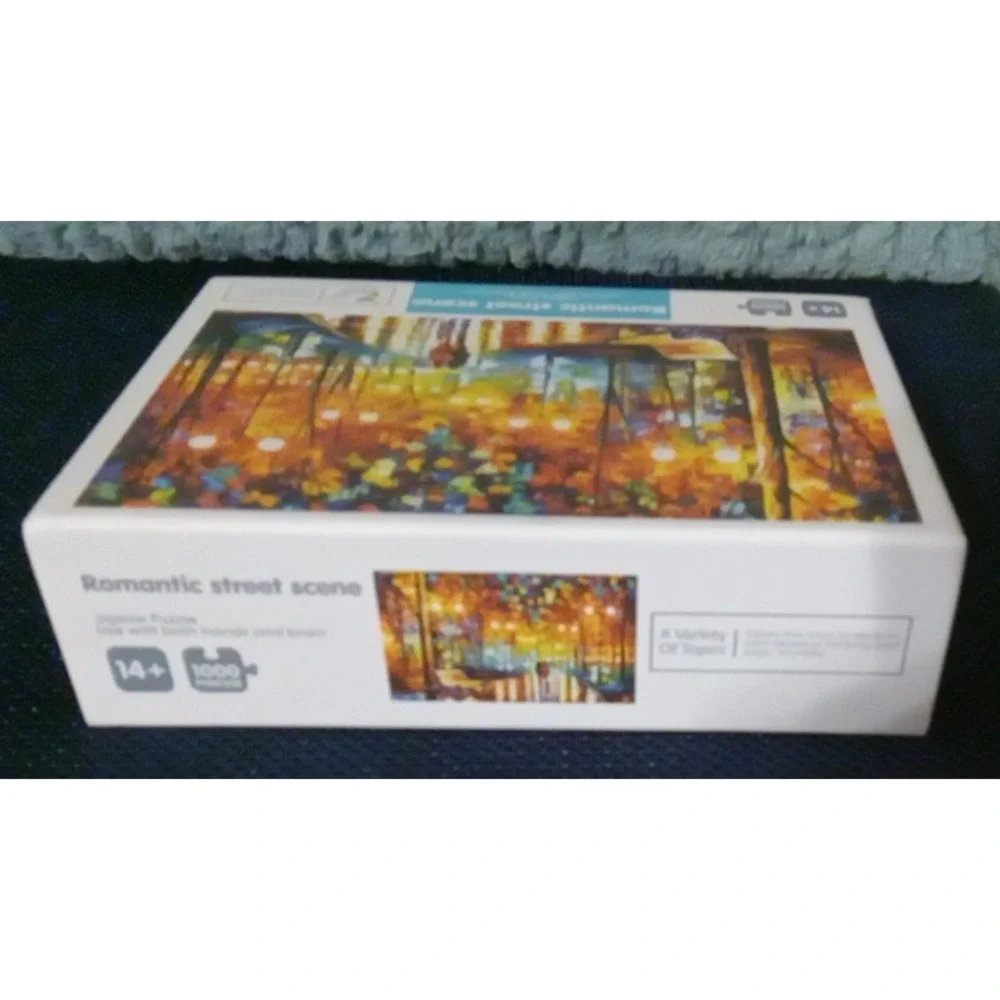 Romantic Street Scene Jigsaw Puzzle 1000 Piece 425x30mm Vibrant For Ages 14+